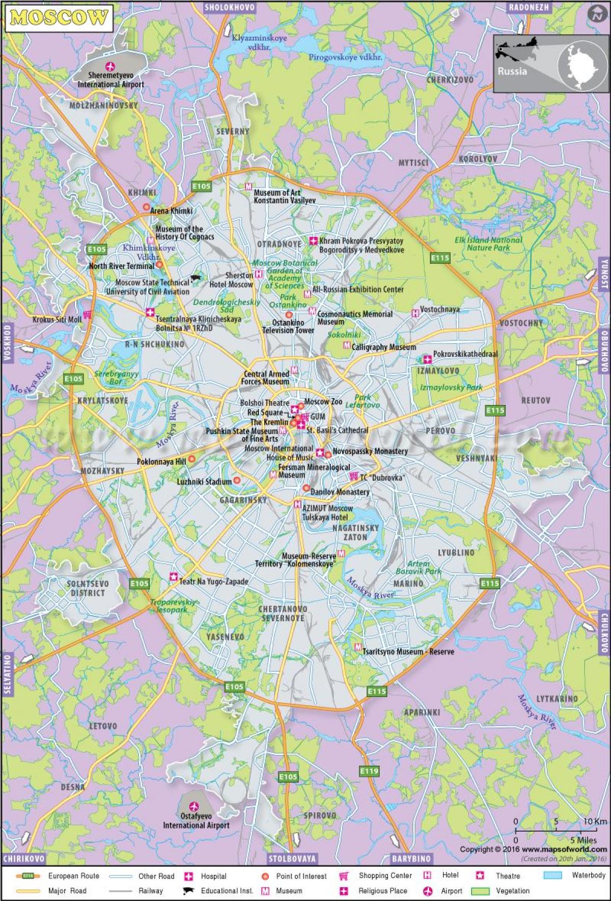 Moskau мапи