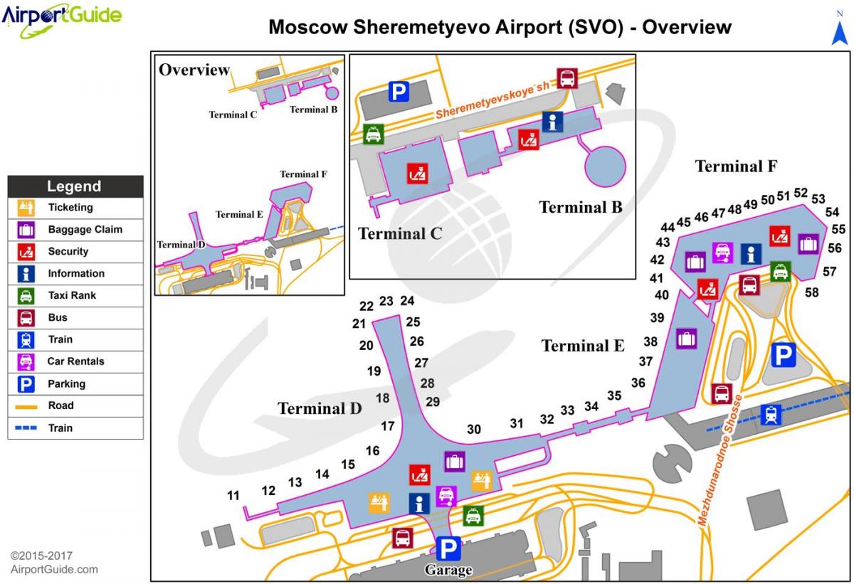 SVO терминал мапа