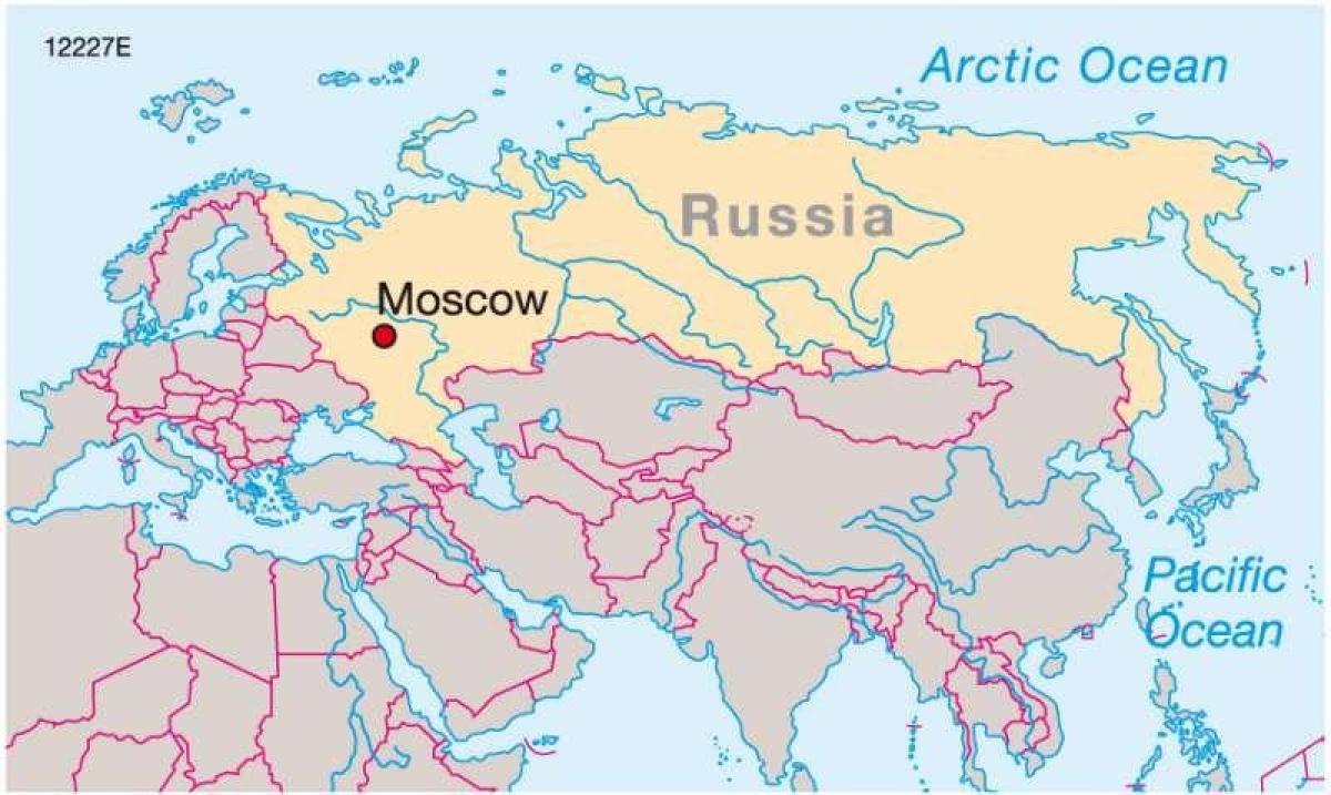 Москва на картата на Русија