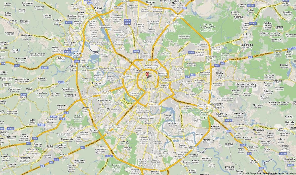 Moskva автопат мапа