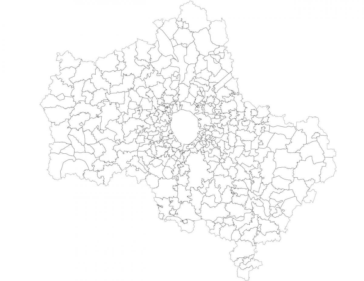 Moskva општини мапа