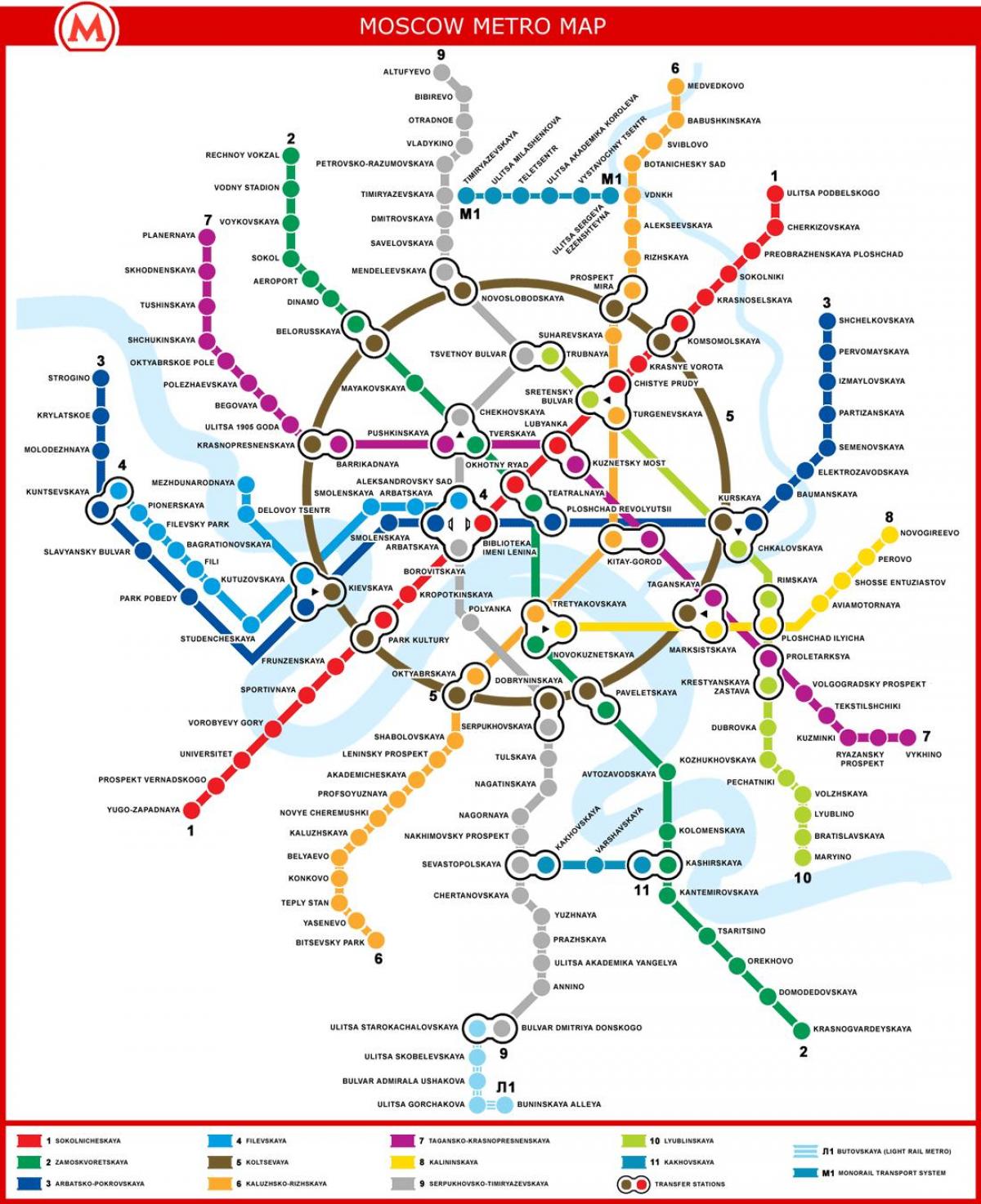 карта на Москва подземни