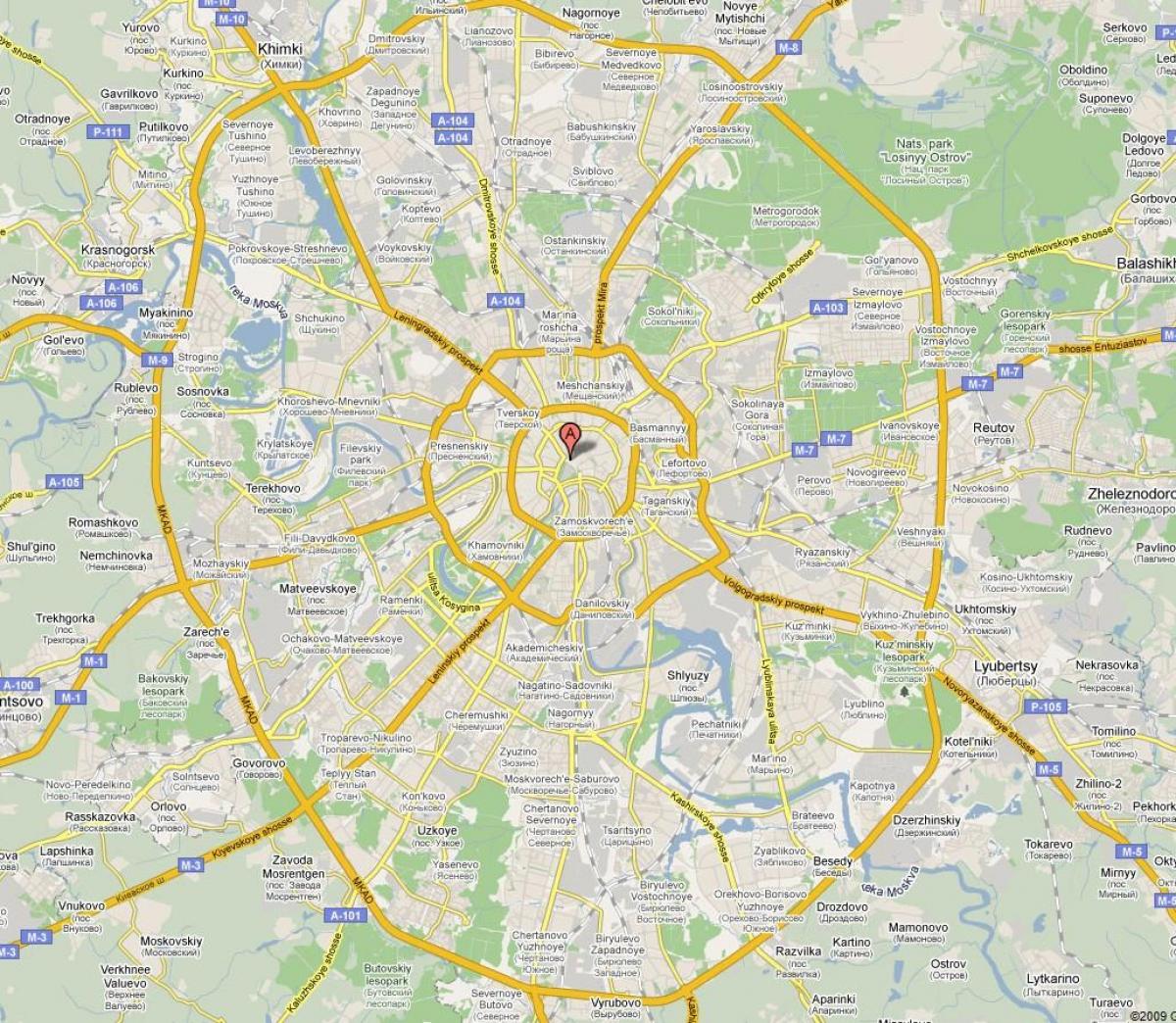 Moskva предградие мапа