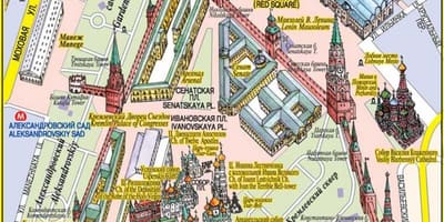 Црвениот Плоштад во Москва мапа