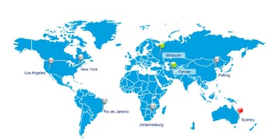 Москва Русија на мапата на светот