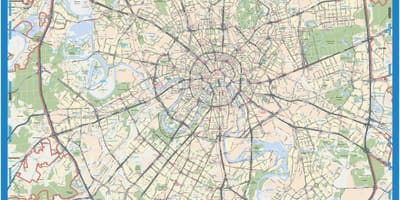 Moskva географска карта