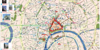Москва атракција мапа