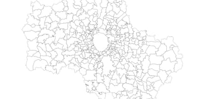 Moskva општини мапа