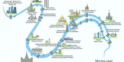 Moskva реката мапа