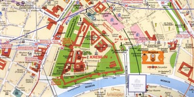 Москва центарот на градот мапа