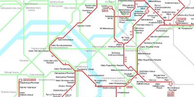 Карта на Moskva трамвај
