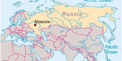 Москва на картата на Русија