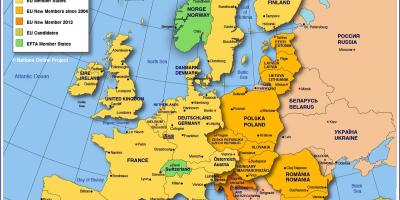 Москва на мапата на европа