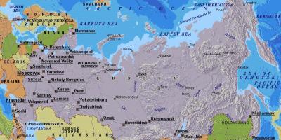 Карта на Москва, Русија