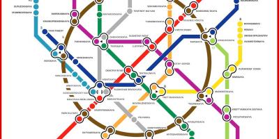 Москва метро мапата во руската