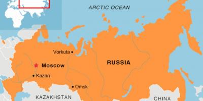 Москва локација на мапата