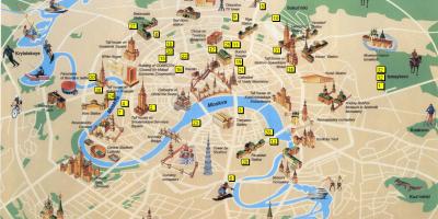 Москва туристички атракции на мапата